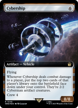 Cybership (Extended Art) (Surge Foil) [Doctor Who] Foil Near Mint - Image 1
