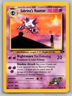 Pokemon TCG | Gym Heroes | Sabrina’s Haunter | 55/132 | LP - Image 1