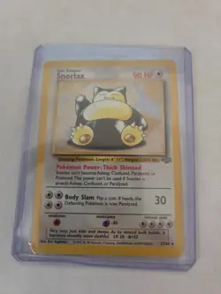 Pokemon TCG Snorlax Jungle Card 27/64 Unlimited Rare, Non-Holo LP - Image 1