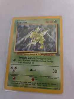 Pokemon Scyther 26/64 Jungle Regular Rare 1999 TCG Pokemon Card Non-Holo LP-NM - Image 1