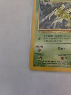 Pokemon Scyther 26/64 Jungle Regular Rare 1999 TCG Pokemon Card Non-Holo LP-NM - Image 4