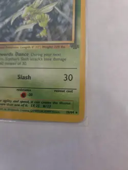 Pokemon Scyther 26/64 Jungle Regular Rare 1999 TCG Pokemon Card Non-Holo LP-NM - Image 5