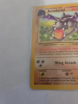 Pokemon TCG Aerodactyl Fossil Card 16/62 Unlimited Rare, LP - Image 4