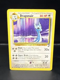 Pokemon TCG Dragonair Base Set 2 Rare Card 22/130 A - Image 1