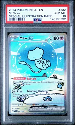 Pokemon Mew EX Bubble Mew PSA 10 Gem Mint 232/091 Sir SV Paldean Fates 2024 - Image 1