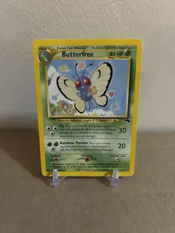 Pokemon Southern Islands Promo Butterfree 9/18 HP / DAMAGED Vintage - Image 1
