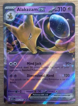 Pokemon TCG Alakazam Ex 065/165 - 151 Double Rare Holo ⭐ ⭐ - Image 1