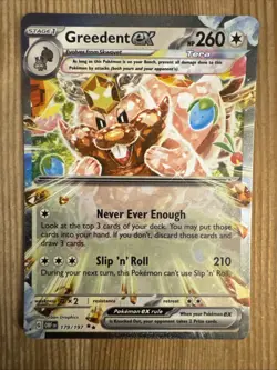 Greedent EX 179/197 - Pokemon Obsidian Flames Double Rare Holo NM - Image 1