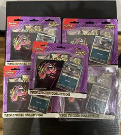 Pokemon TCG Gastly Ascended Heroes Tech Sticker Collection X5 Bundle - Image 1
