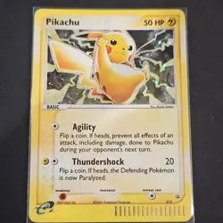 Pokemon TCG Pikachu 012 Nintendo Promo Holo Card 50 HP 2003 Thundershock - Image 1