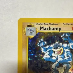 1999 Pokemon 1st Edition Base Set Machamp Holo Rare 8/102 - Image 3