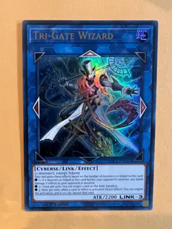 Yu-Gi-Oh! Tri-Gate Wizard SDCL-EN042 1st Edition Ultra Rare NM - Image 1
