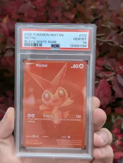 PSA 10 Victini 172/086 (Red Victini) White Flare Pokemon Card English BWR - Image 2