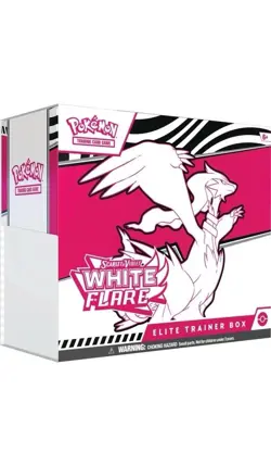 Pokemon TCG Scarlet & Violet White Flare ETB Elite Trainer Box Factory Sealed - Image 1