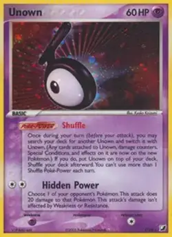 Unown T - T/28 - Pokemon Ex Unseen Forces Holo Rare Card NM - Image 1