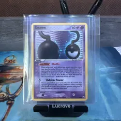 2005 Pokemon Unseen Forces Unown #U/28 Rare Holo LP - Image 1