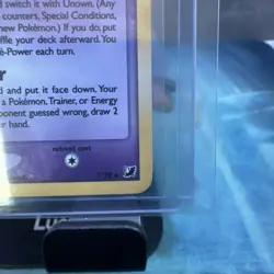2005 Pokemon Unseen Forces Unown #U/28 Rare Holo LP - Image 5