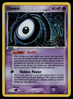Unown M - M/28 - Pokemon Card Ex Unseen Forces Holo Rare - NM - Image 3
