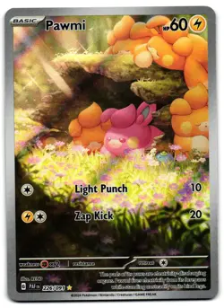 Pawmi 226/091 - Paldean Fates Illustration Rare Pokemon TCG - M/LP Card - Image 1