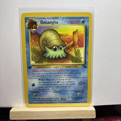 Pokemon TCG Omanyte First Edition 1999 Wizards Of The Coast Fossil Card #52/62 - Image 3