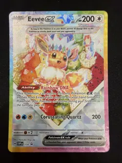 Pokemon Eevee EX 174 Prismatic Evolutions SPC Promo Card NM - Image 1