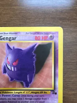 Pokemon Gengar TCG Fossil Card 20/62 Regular Rare (LP) - Image 3