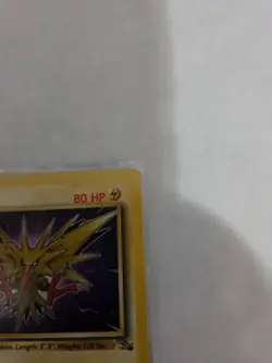 1999 Pokemon TCG Fossil Zapdos Card 30/62 Rare LP-NM - Image 3