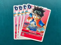 Taiki Kudo BT19-079 Playset Special Booster 2.0 2.5 Digimon Card Game x4 - Image 1