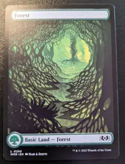 Forest (Full Art) 0266 WOE Land Wilds Of Eldraine Magic: The Gathering - Image 1