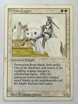 White Knight Revised Edition Non-Foil MTG MP - Image 1