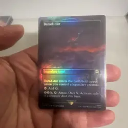FOIL BORDERLESS Barad-dur ~ The Lord of the Rings [ NM ] [ Magic MTG ] R 0425 - Image 1