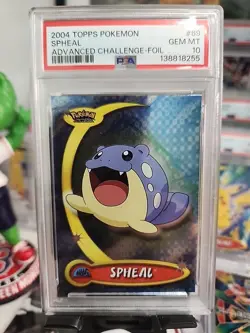 2004 Pokemon Topps Advanced Challenge Spheal Silver Foil #69 PSA / 10 - Image 1