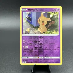 Reverse Holo Mimikyu 080/196 Rare SWSH11: Lost Origin Pokemon Pikachu Can - Image 1