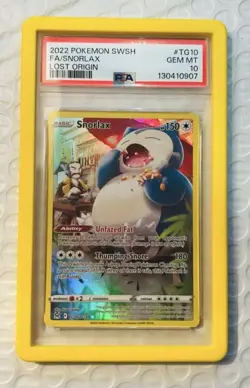 PSA 10 Lost Origin Snorlax (2022 Pokemon SWSH) - Image 3