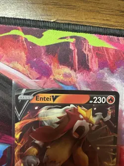 Pokemon Entei v Holo Ultra Rare TCG Card Brilliant Stars 022/172 NM Condition - Image 3