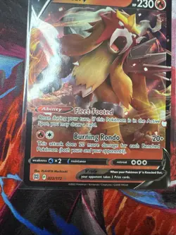 Pokemon Entei v Holo Ultra Rare TCG Card Brilliant Stars 022/172 NM Condition - Image 4