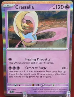 Pokemon Cresselia #21/64 Shrouded Fable Holo Rare Print ErrorU - Image 1