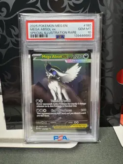 2025 Pokemon Mega Evolution Absol EX Special Illustration Rare PSA 10 - Image 1