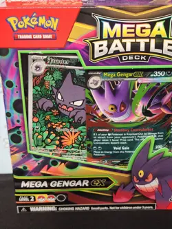 Pokemon 2025 Mega Gengar Ex Mega Battle Deck Hunter Ar Sealed - Image 4