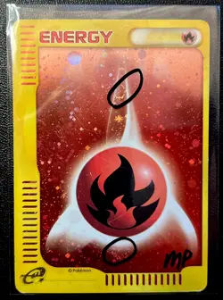 Japanese Fire Energy MP Cosmos Holo Cool Double Swirl McDonalds Pokemon Promo! - Image 3