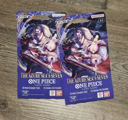 One Piece OP14 EB04 The Azure Sea's Seven Sleeved Booster Lot Of 2 - Image 1
