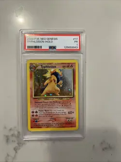 2000 P.M. Neo Genesis Typhlosion Holo PSA 1 Card Graded. - Image 1