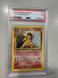 2000 P.M. Neo Genesis Typhlosion Holo PSA 1 Card Graded. - Image 3