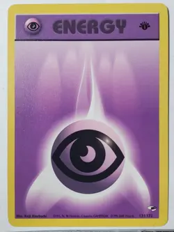 1ST EDITION Psychic Energy 131/132 - LP - Gym Heroes Pokemon Card - Image 1