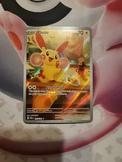 Pokemon Plusle Paradox Rift TCG Holo Card 193/182 Illustration Rare, Near Mint - Image 1