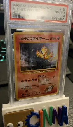 1999 Pokemon JPN Gym 2 #146 Blaine's Moltres-Holo Card PSA 10 (with guard) - Image 2