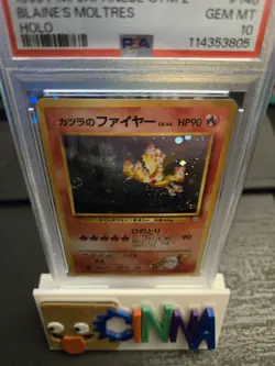 1999 Pokemon JPN Gym 2 #146 Blaine's Moltres-Holo Card PSA 10 (with guard) - Image 4
