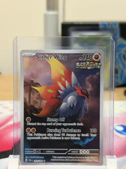 Pokemon TCG Slither Wing Illustration Rare Holo Card 203/182 Sv04: Paradox Rift - Image 1