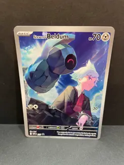 Steven's Beldum Black Star SV Promo #207 Pokemon Card NM Condition - Image 1