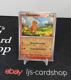 Charmander GameStop Exclusive Reverse 004/165 Promo Sealed Pokemon Card T1 - Image 1